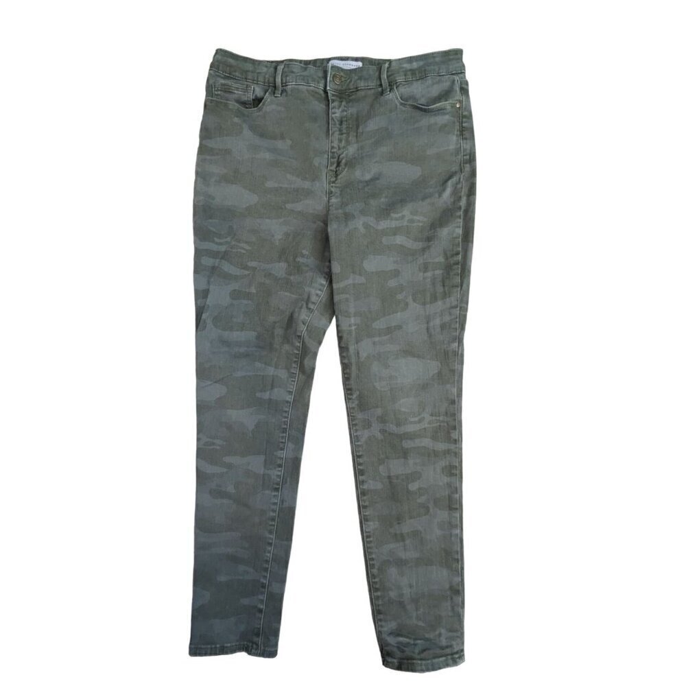 Social Standard By Sanctuary High-Rise Skinny Camo Jeans Women's Size 16 - Picture 2 of 6